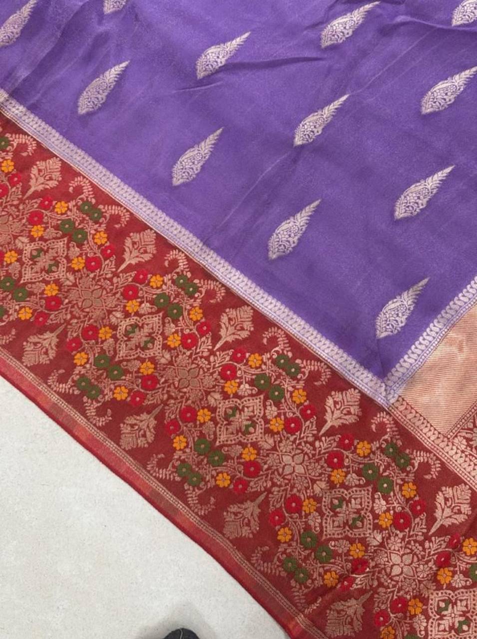 kashmiri silk saree code:kss001 kashmiri silk saree code:kss001